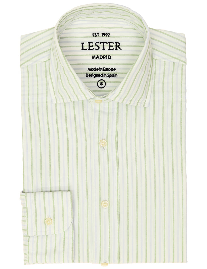 Camisa sport raya Azul/verde