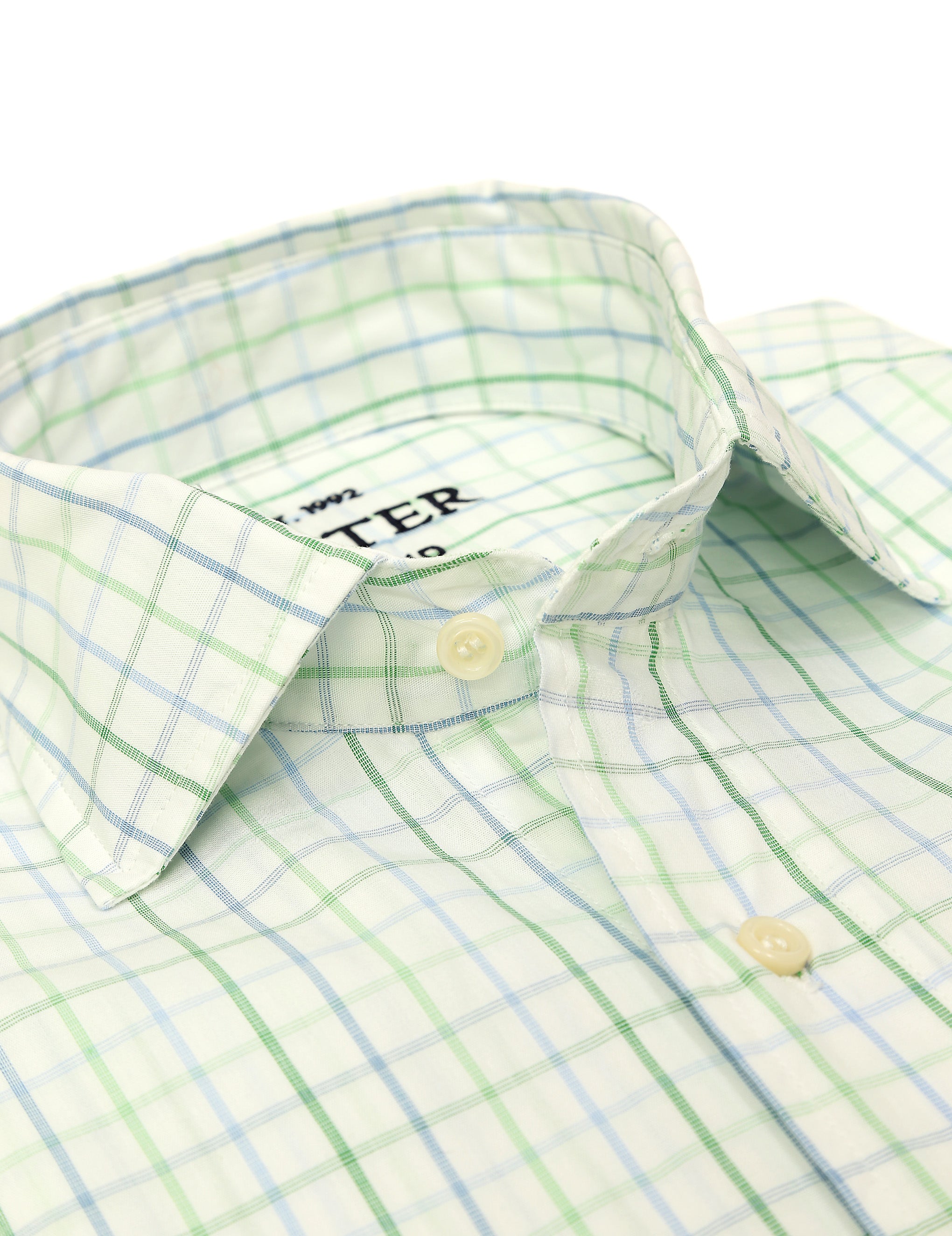 Camisa sport cuadro Azul/verde