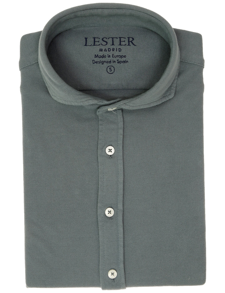 Camisa pique malla Gris