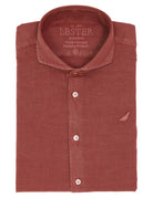 Camisa lino algodón lavada Rosa