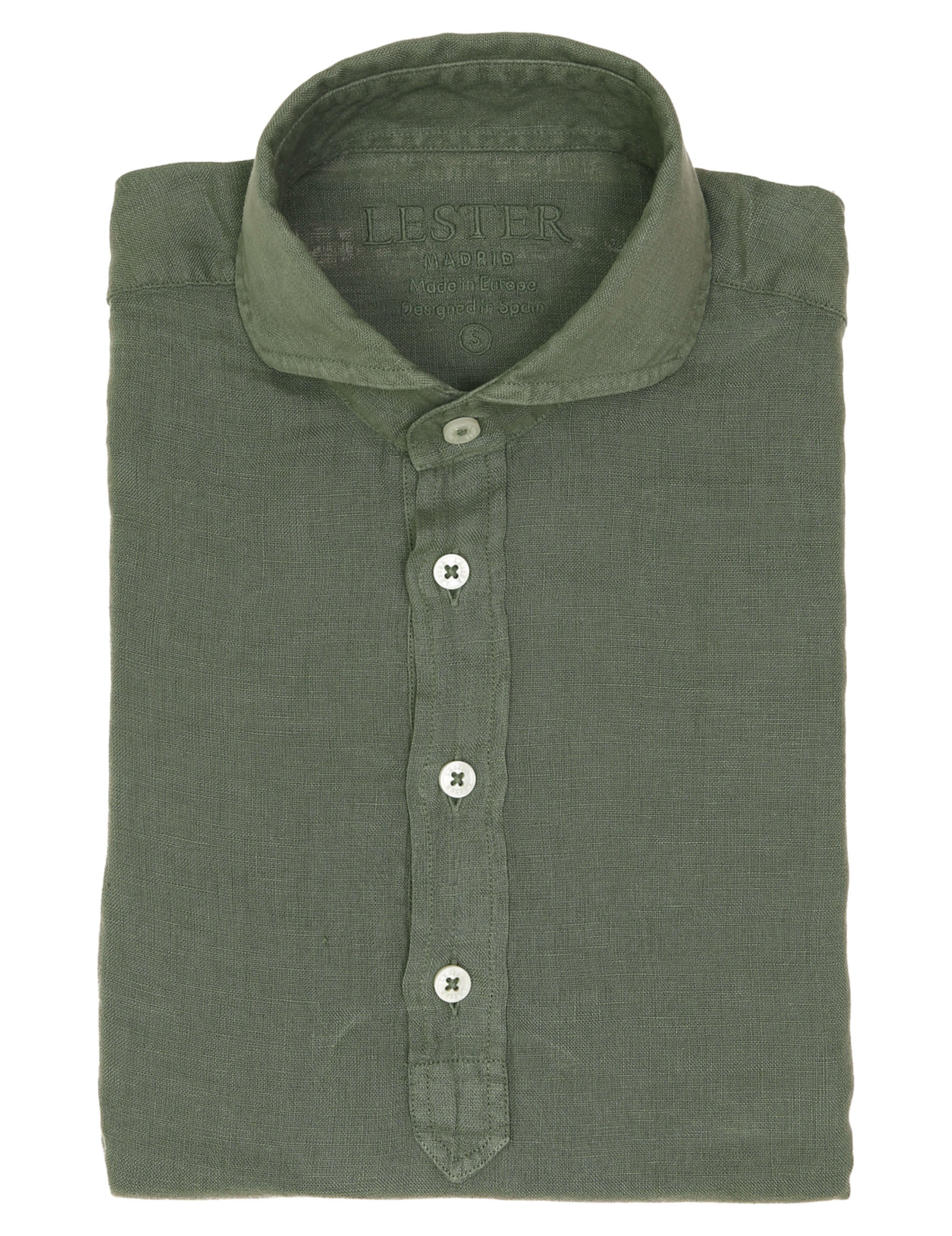 Polera lino Verde caza