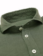Polera lino Verde caza