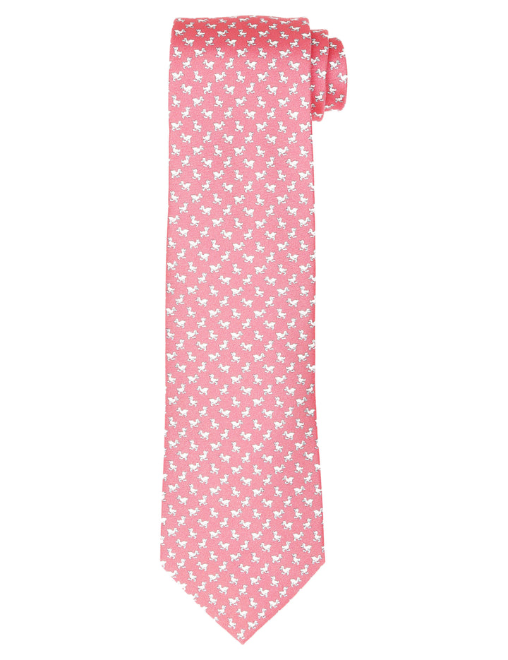 Corbata patitos Rosa/blanco