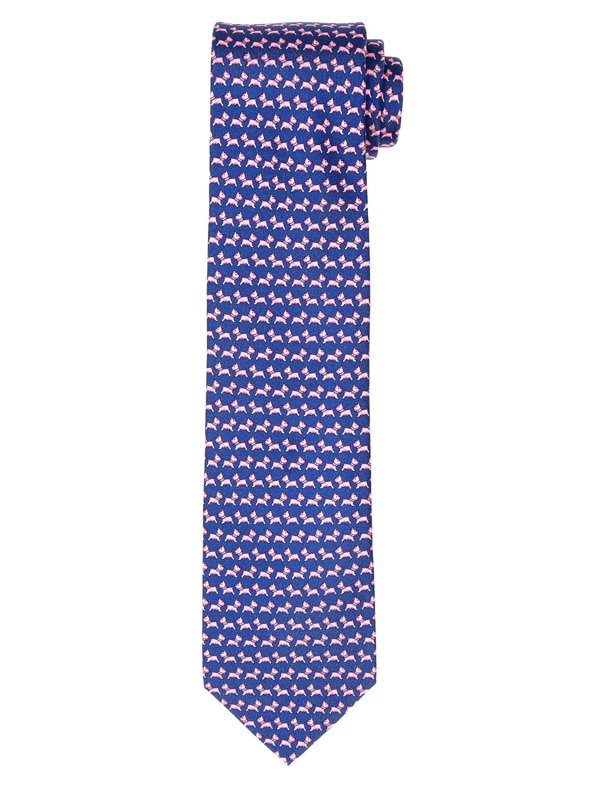 Corbata perritos Azul/rosa