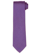 Corbata cadena horizontal Azul/rojo