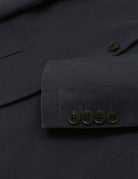 Chaqueta lino lavada Azul