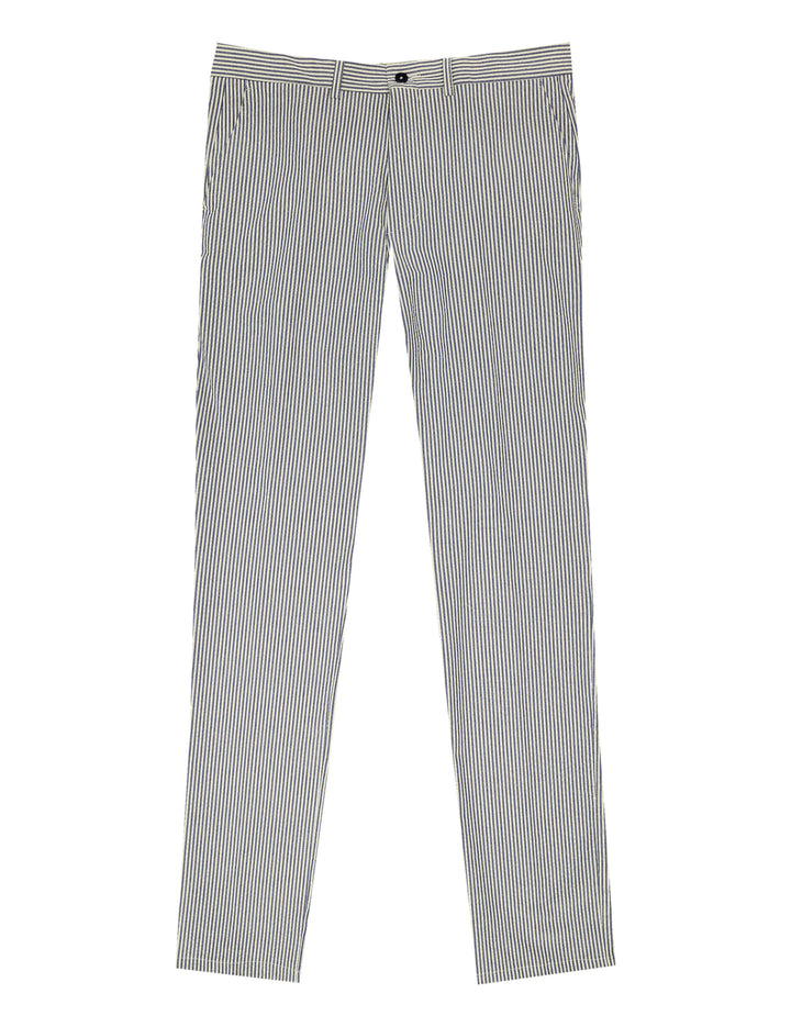 Pantalón seersucker Azul