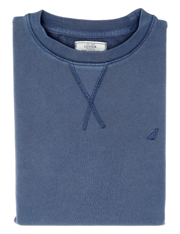 Sudadera lavada perdiz Azul marino