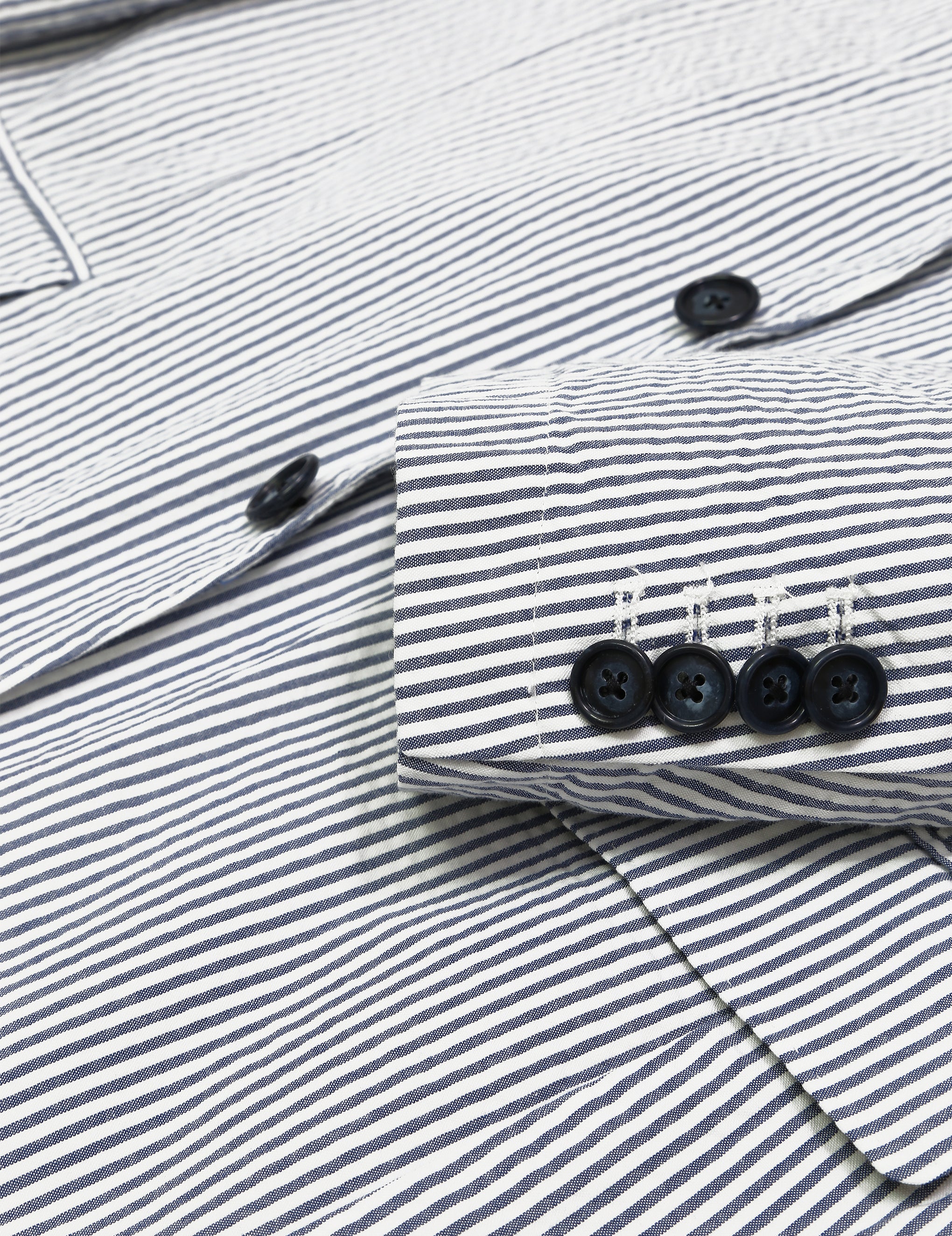Chaqueta seersucker Azul