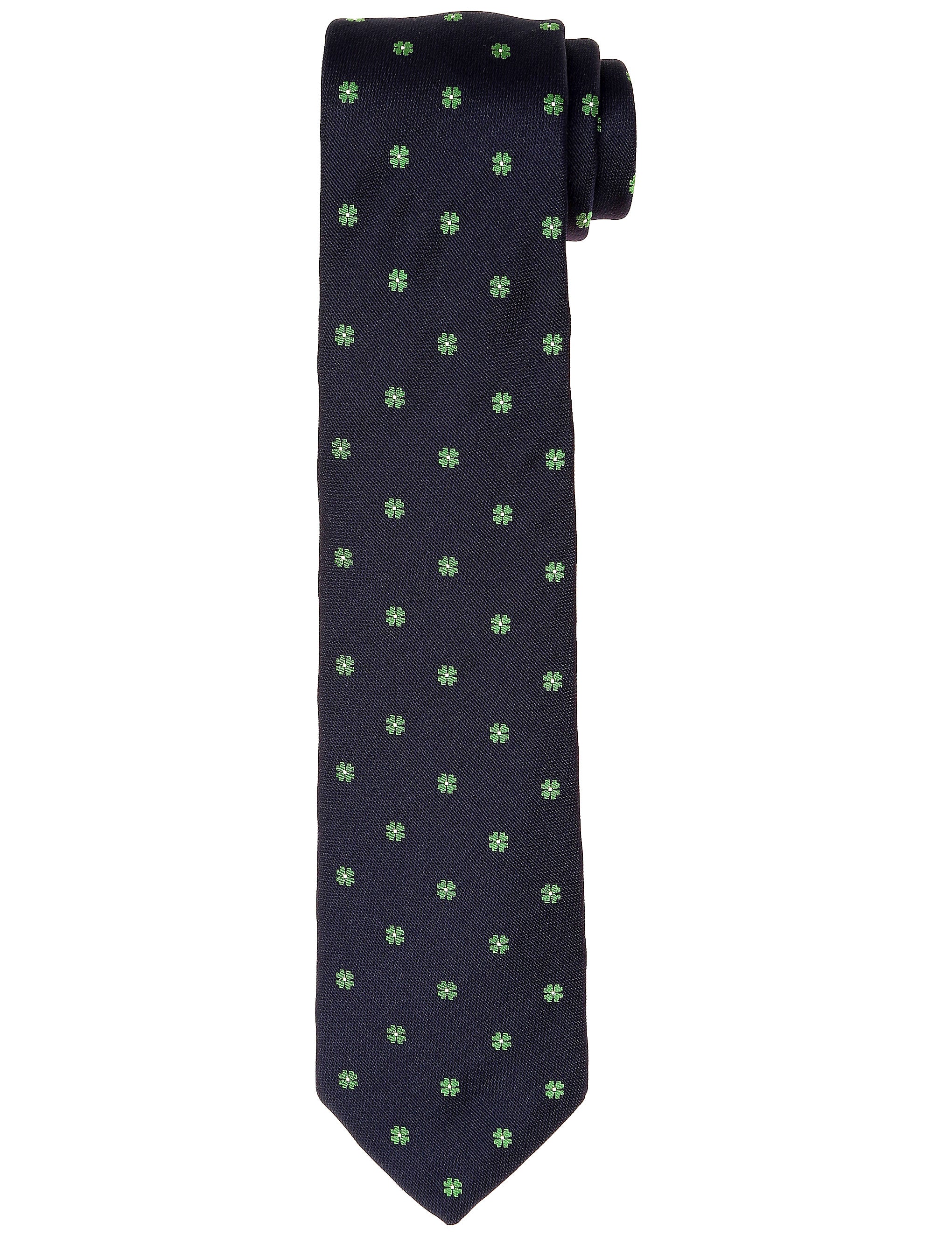 Corbata trebol Azul/verde
