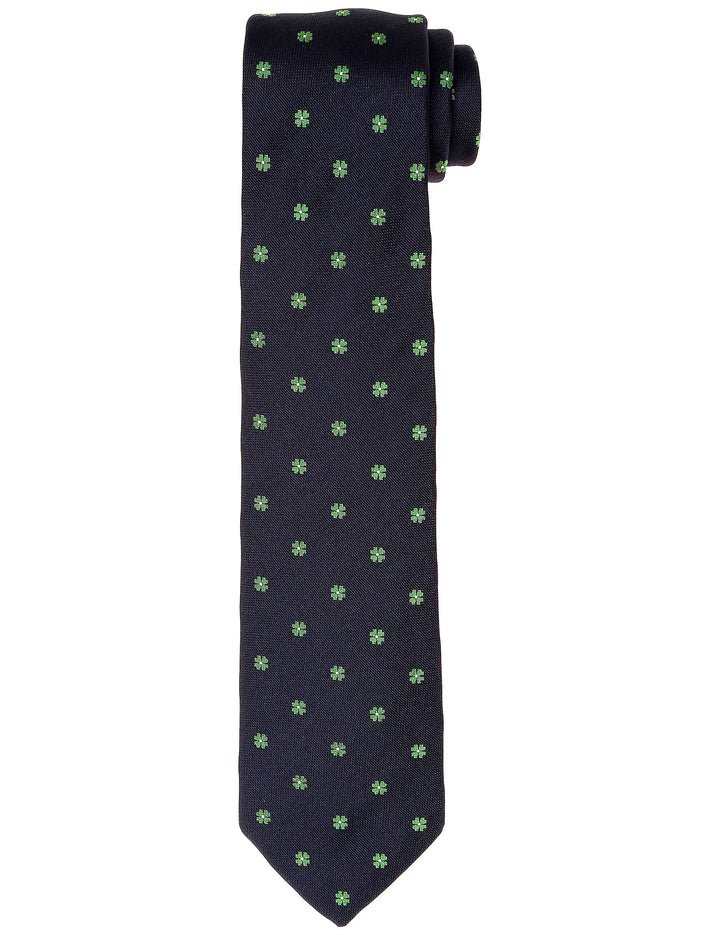 Corbata trebol Azul/verde