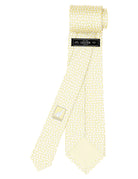 Corbata hojas Amarillo/gris