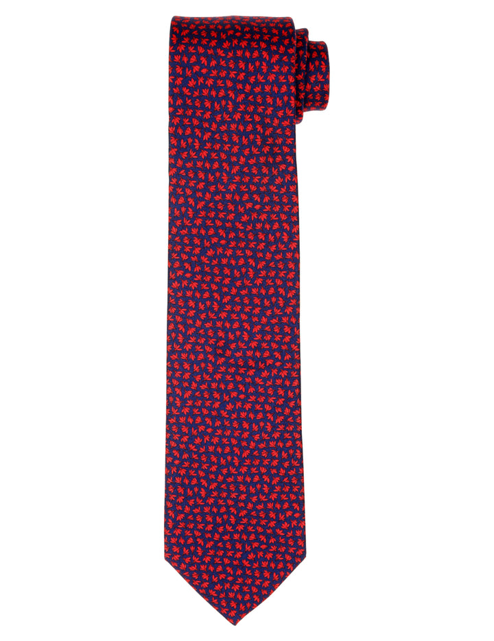 Corbata hojas Azul/rojo