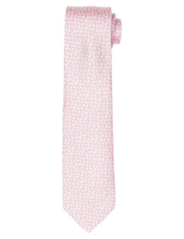 Corbata hojas Rosa/azul