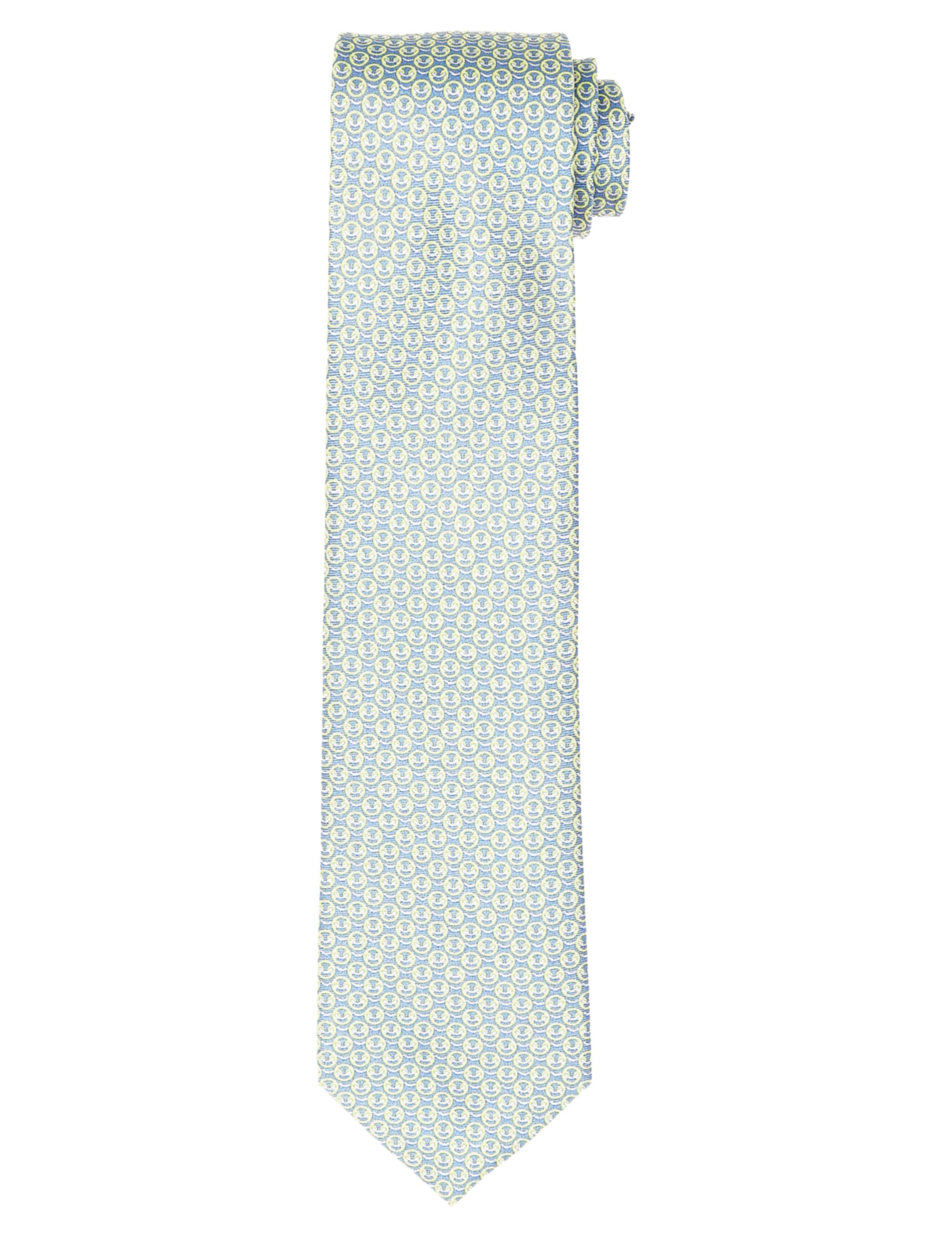 Corbata boton Azul/verde