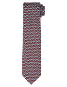 Corbata vespas Burdeos/azul