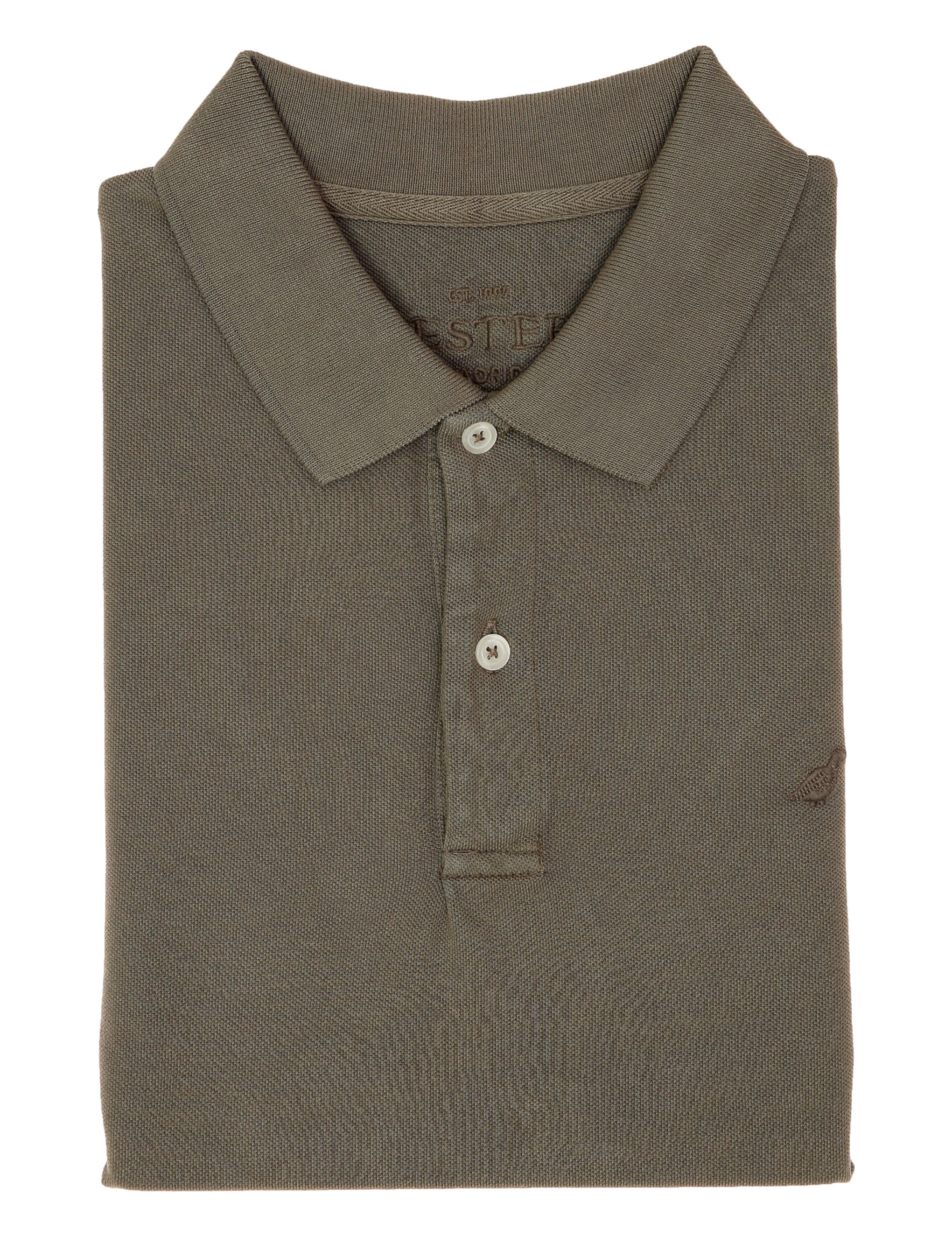 Polo manga corta lavado perdiz Gris
