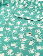 Traje de baño pulpo Turquesa/blanco