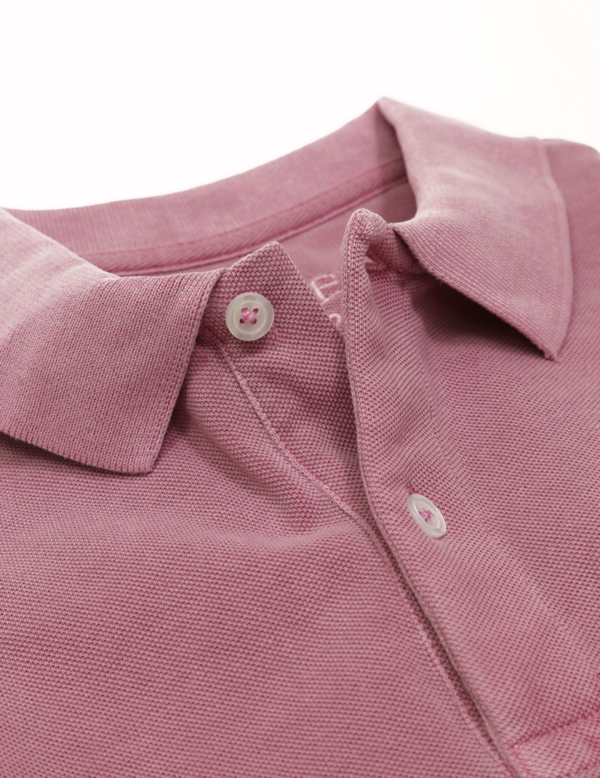 Polo manga corta lavado perdiz Rosa