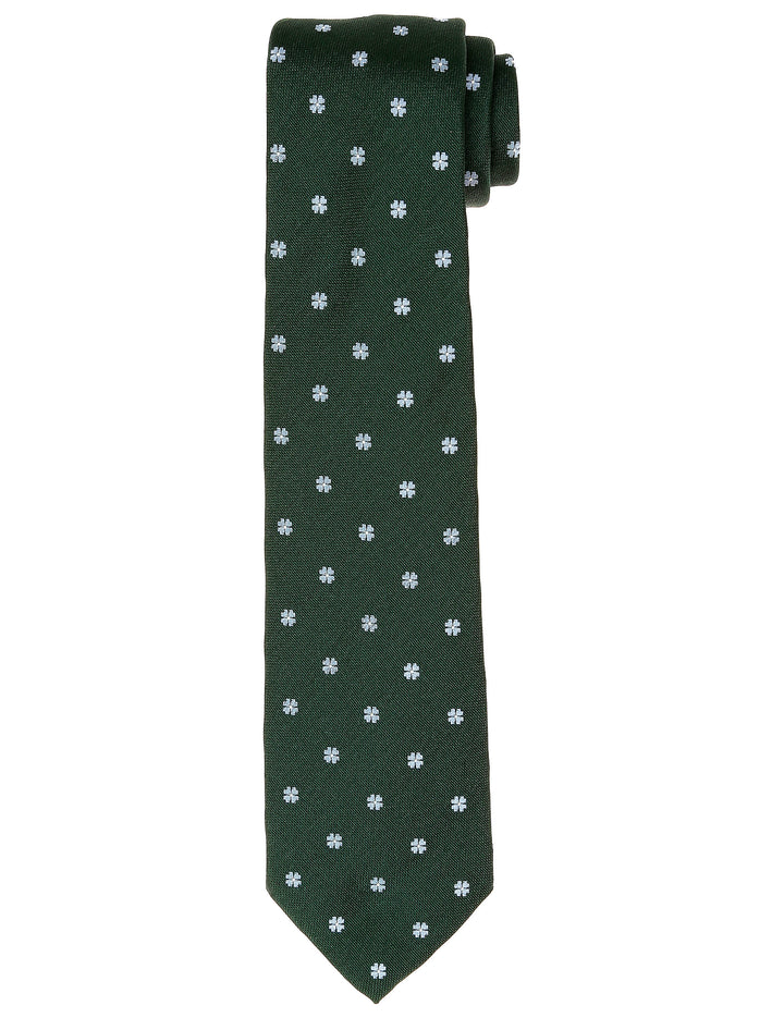 Corbata trebol Verde/azul