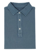 Polo pique lavado Azul medio