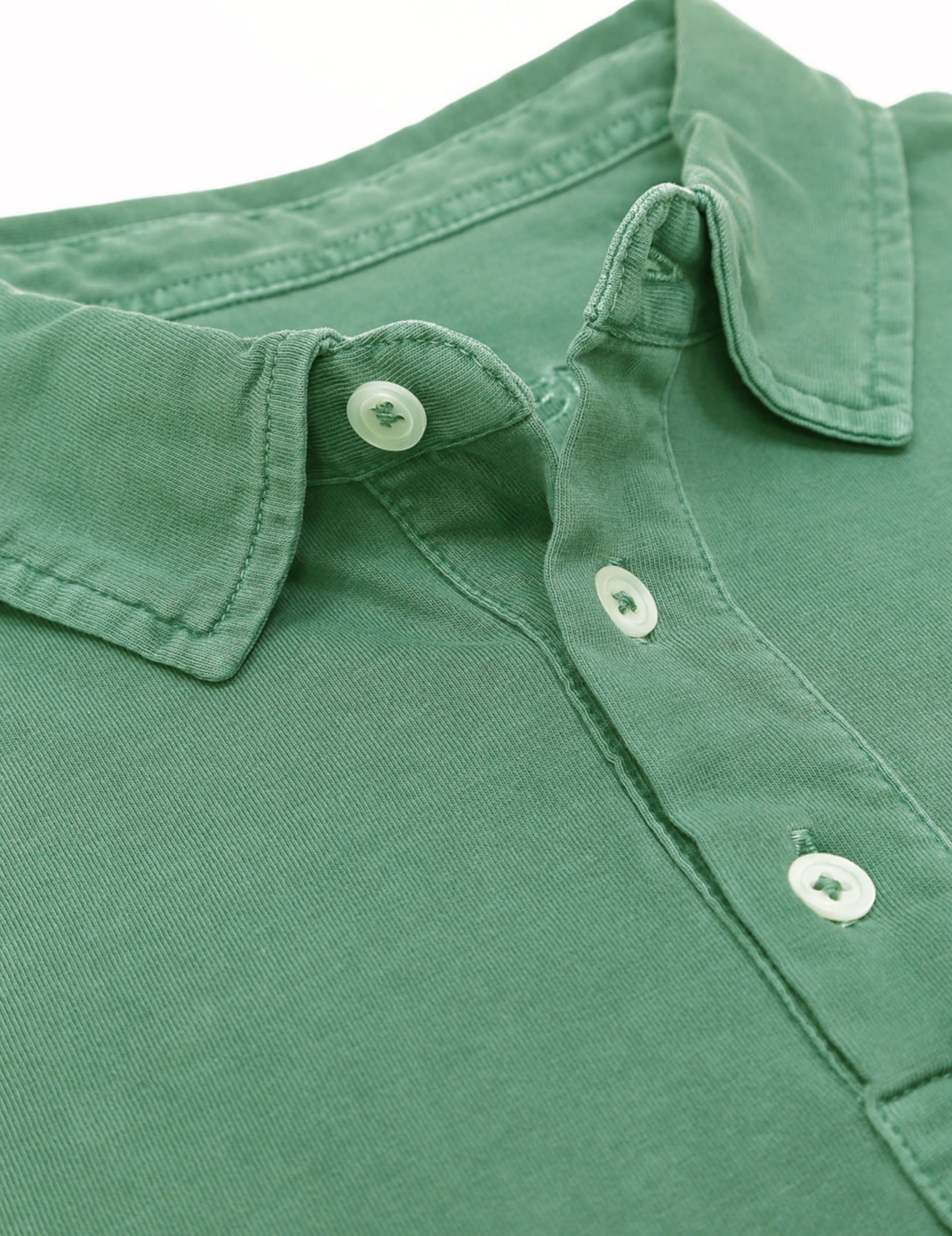 Polo jersey lavado Verde claro