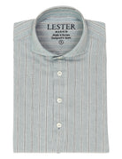 Polera  lino multiraya Azul