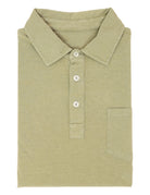 Polo jersey lavado Verde