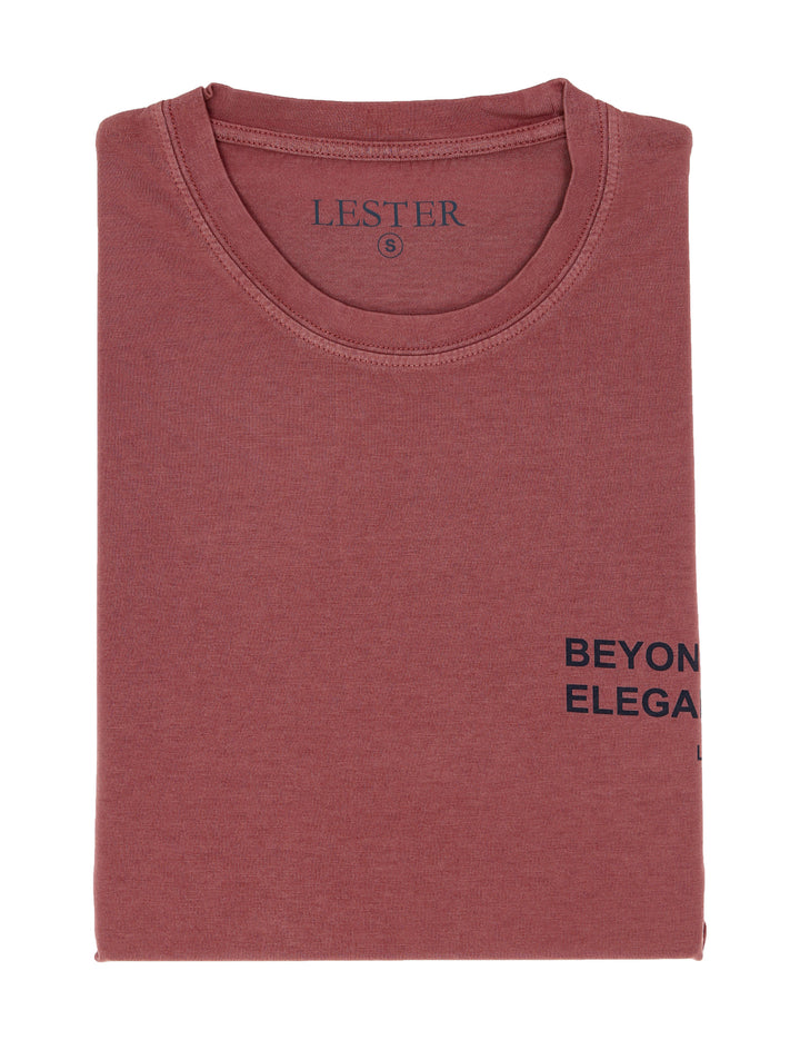 Camiseta lavada beyond Burdeos