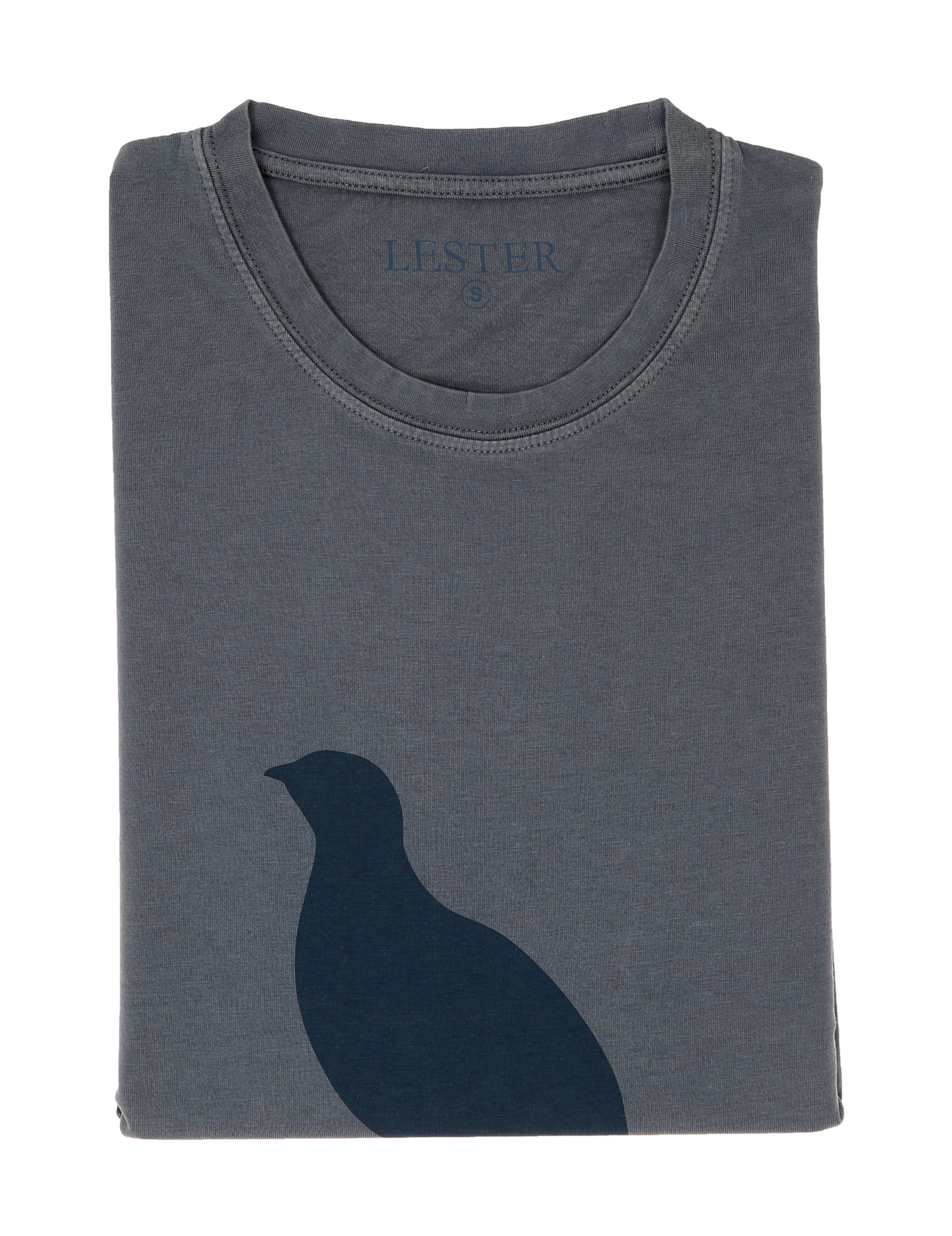 Camiseta lavada perdiz Azul