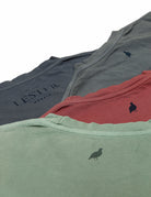 Camiseta lavada perdiz Azul
