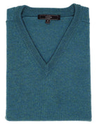 Jersey lana pico Verde agua