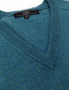Jersey lana pico Verde agua