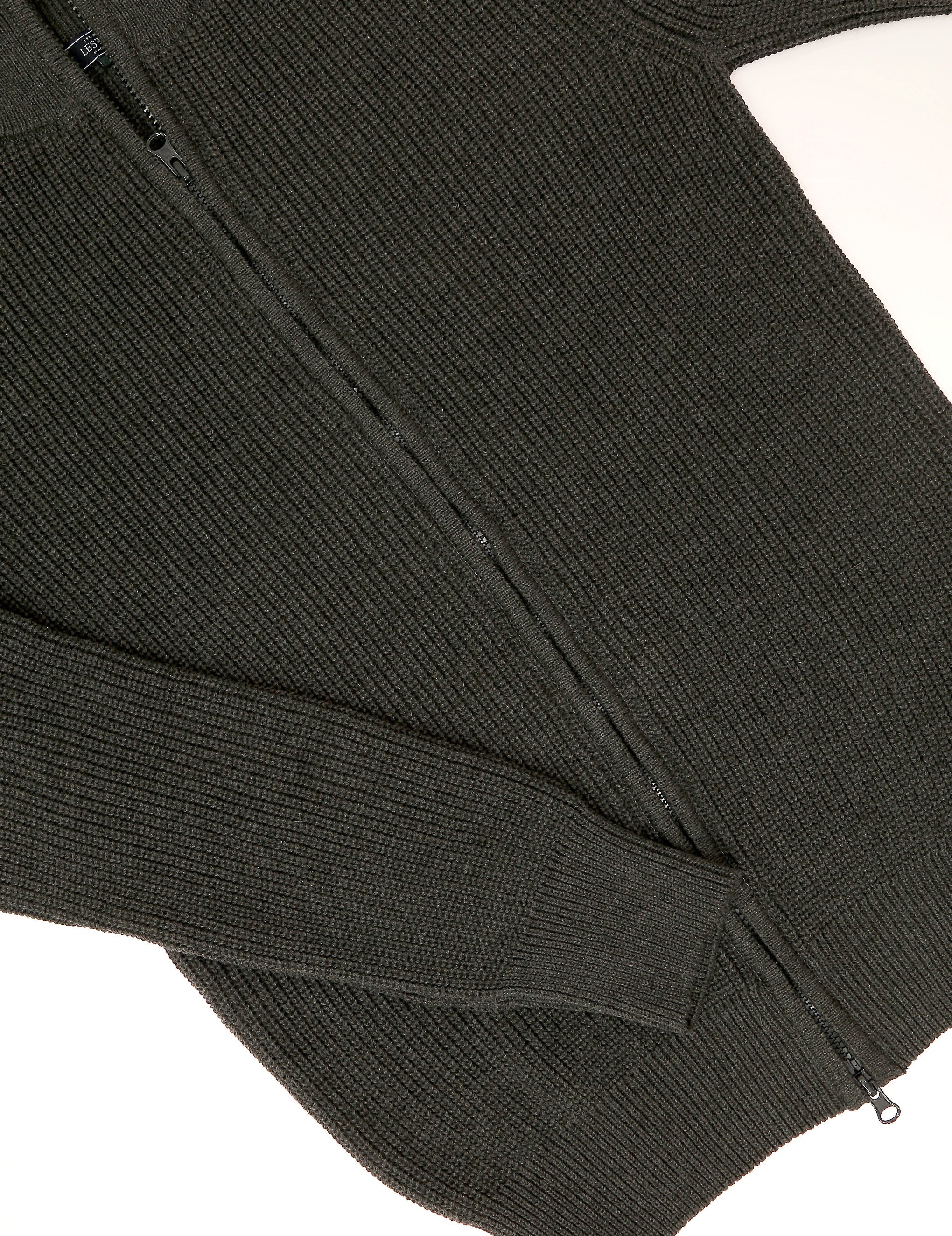 Cardigan  algodón cremallera Gris