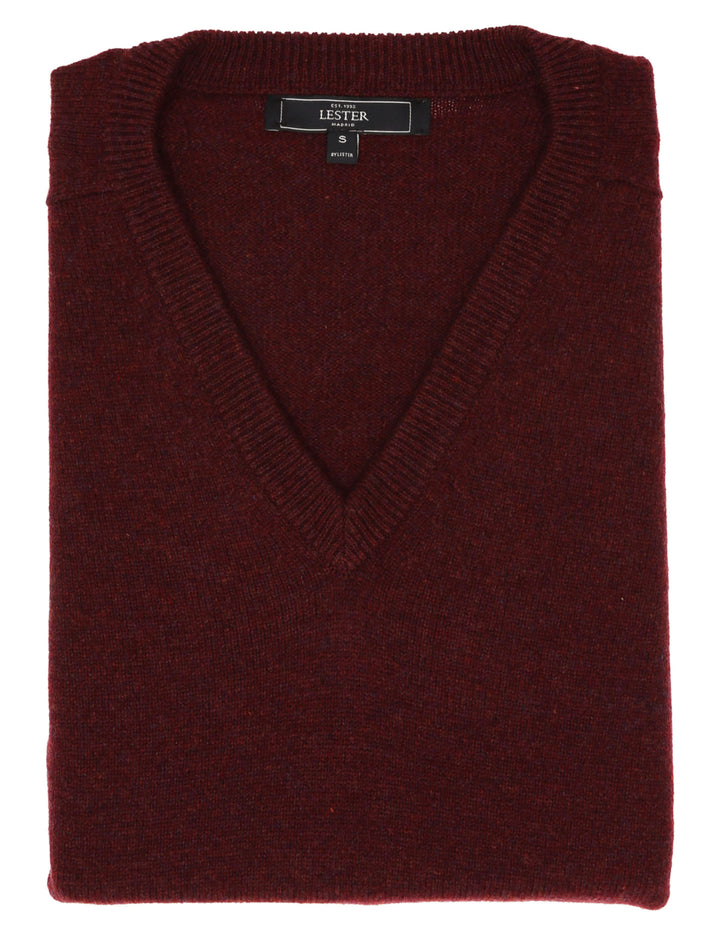 Jersey lana pico Burdeos