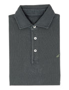 Polo pique manga larga Azul oscuro