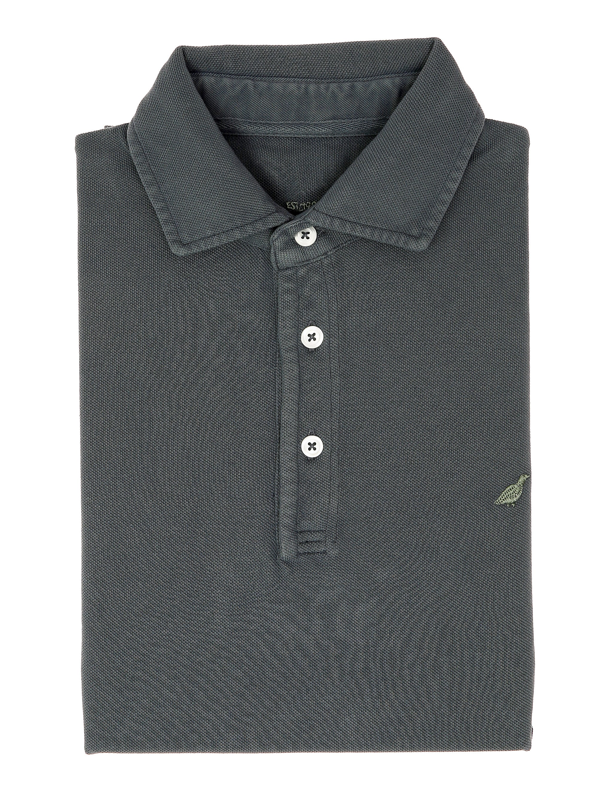 Polo pique manga larga Azul oscuro
