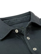 Polo pique manga larga Azul oscuro