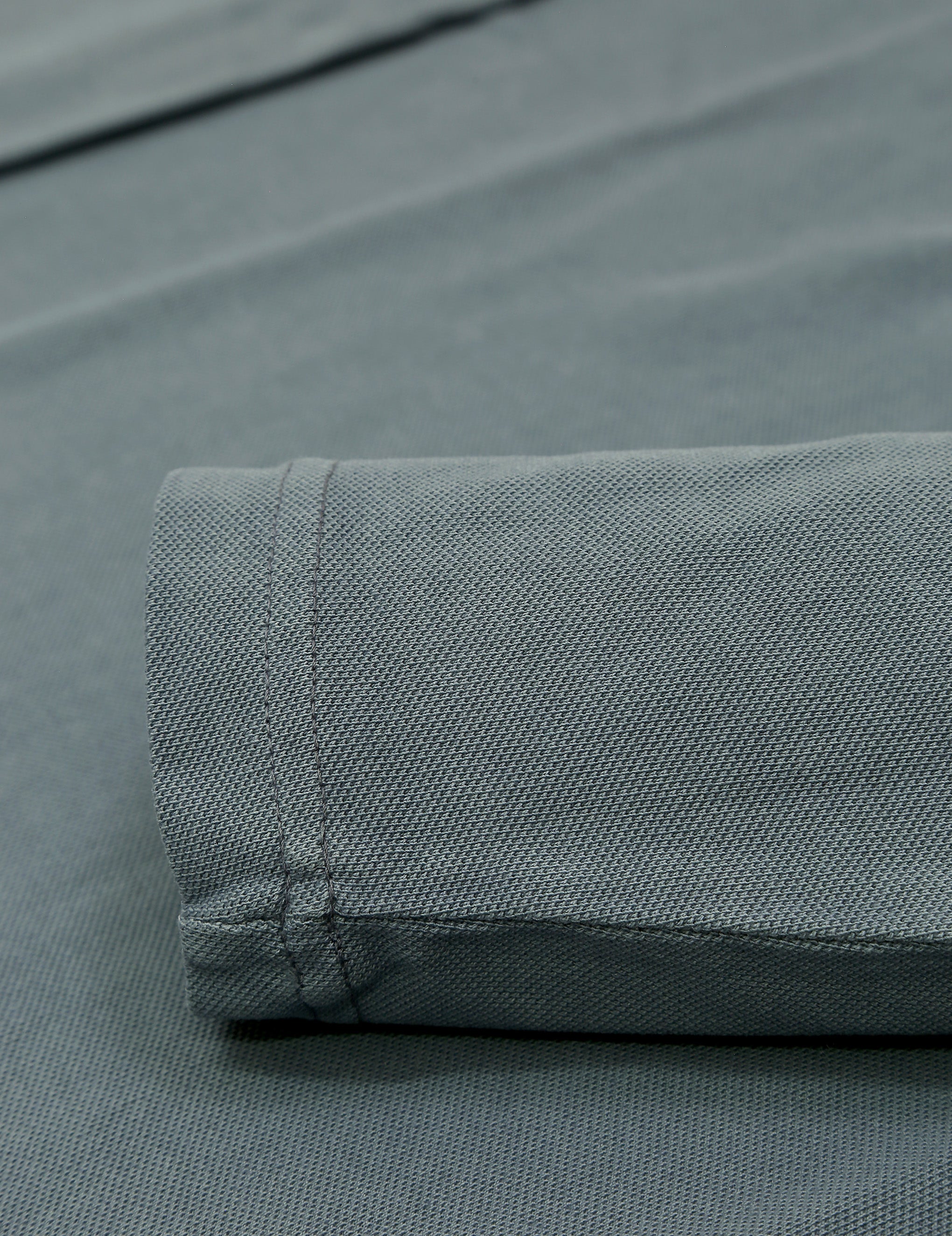 Polo pique manga larga Azul oscuro