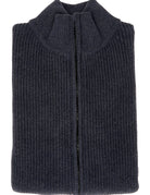 Cardigan  algodón cremallera Azul