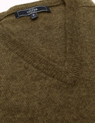Jersey lana pico Marrón