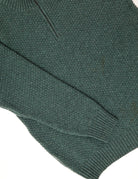 Jersey cremallera punto arroz Verde