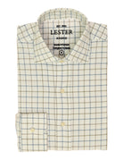 Camisa sport viela cuadro medio Azul/beige