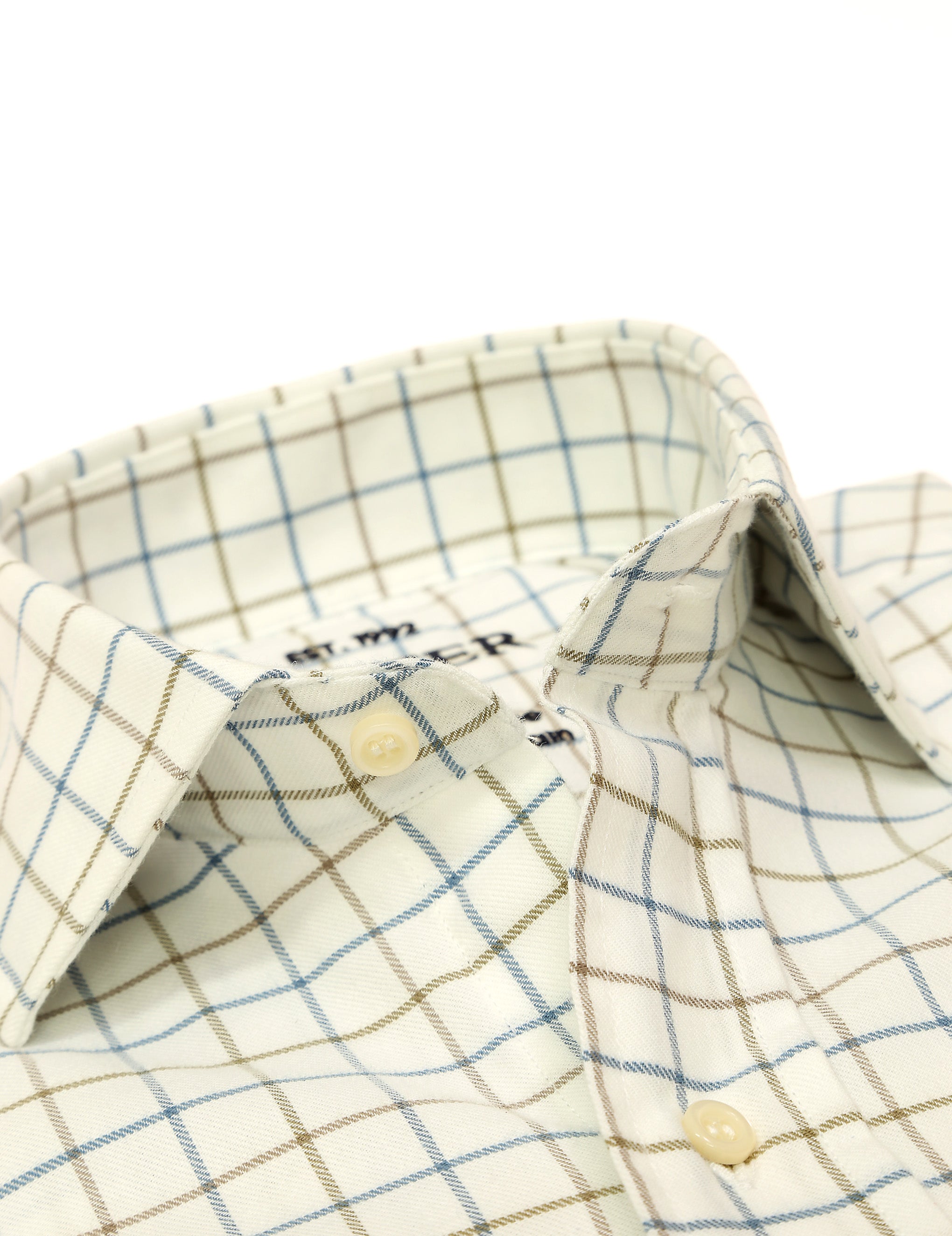 Camisa sport viela cuadro medio Azul/beige