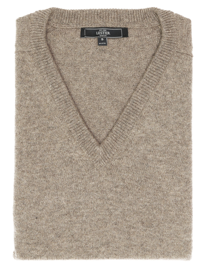 Jersey lana pico Beige