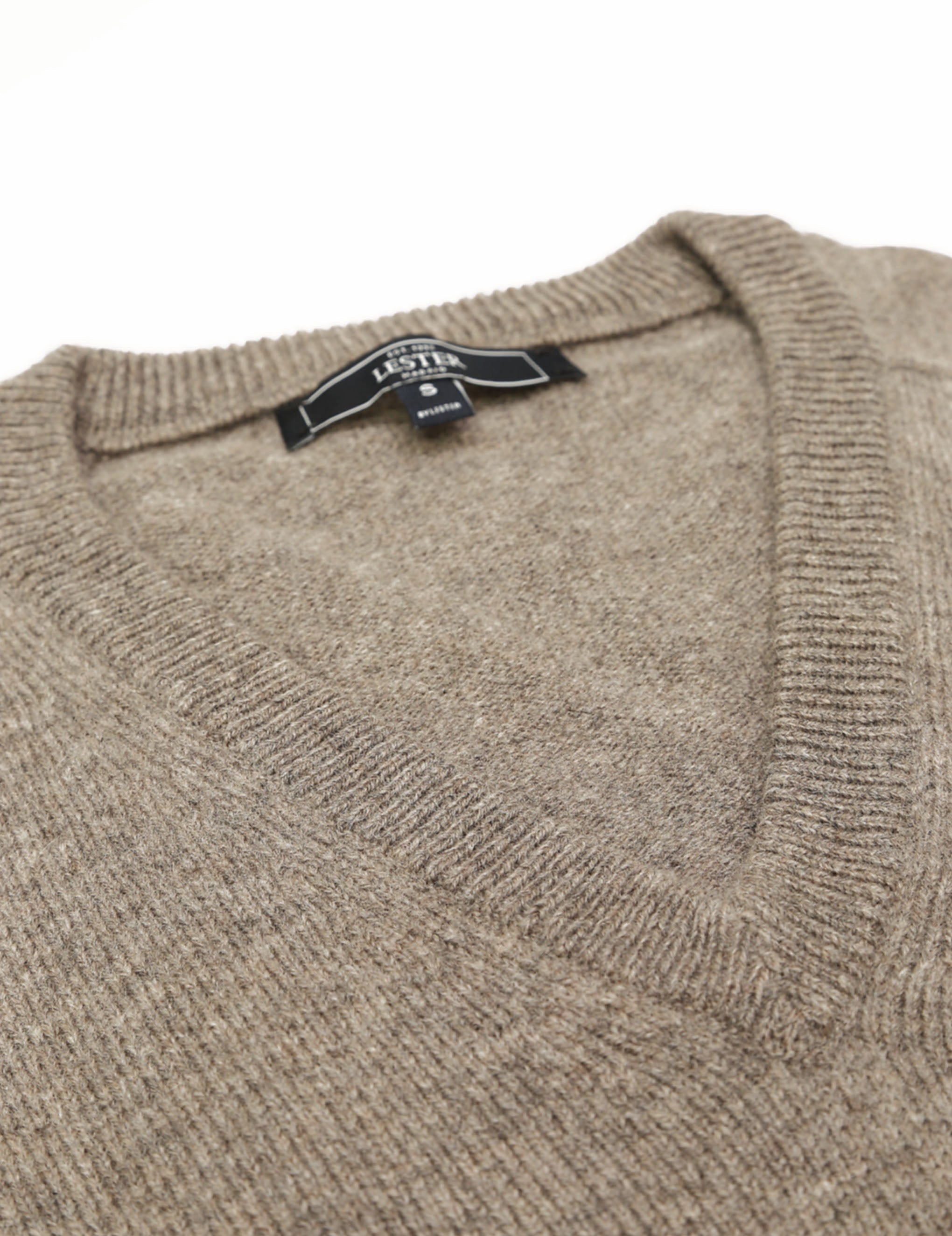 Jersey lana pico Beige