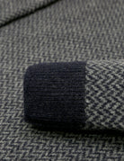 Jersey espiga lana Azul/gris