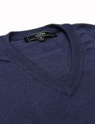 Jersey pico algodón cashmere Azul medio