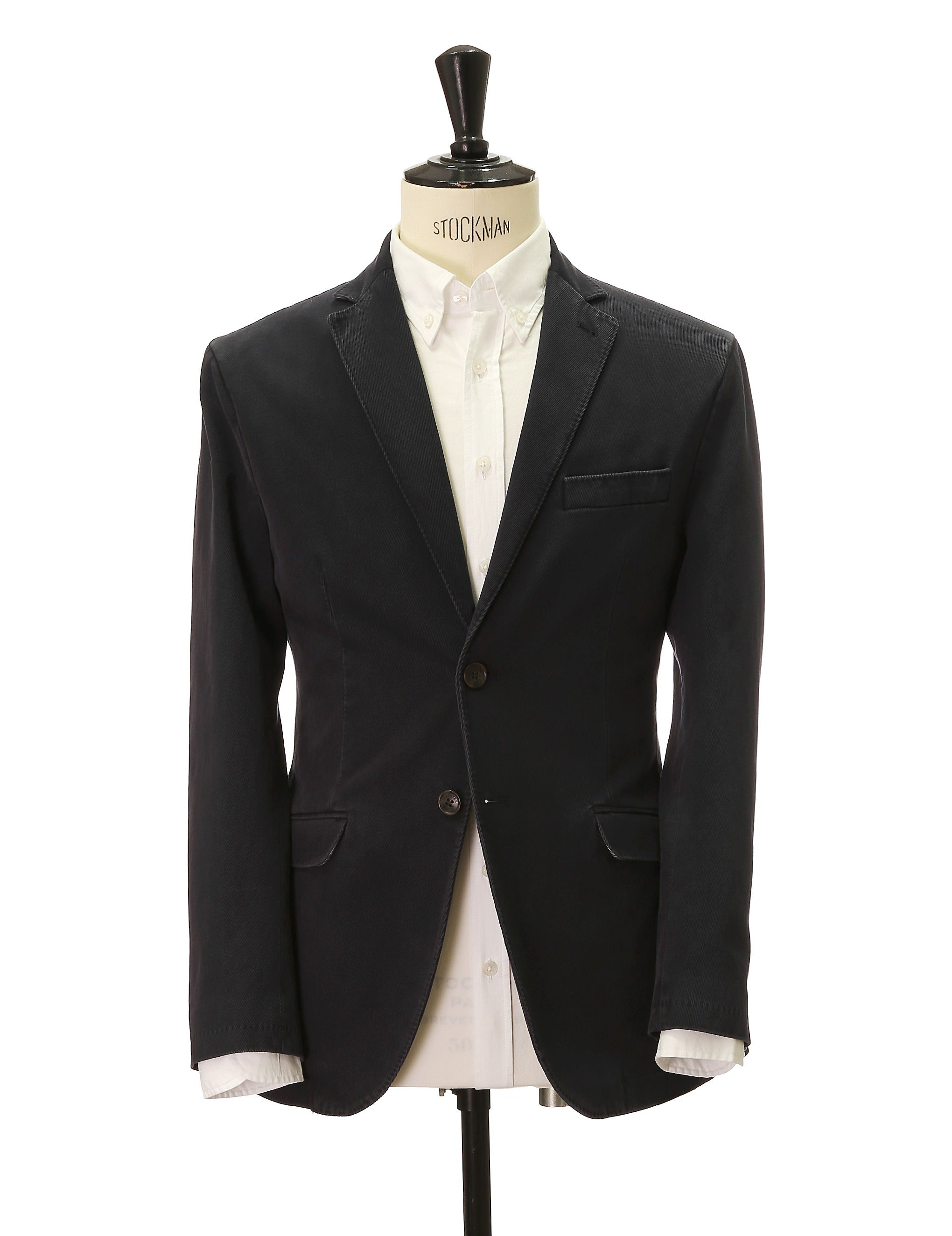 Chaqueta sarga lavada Azul