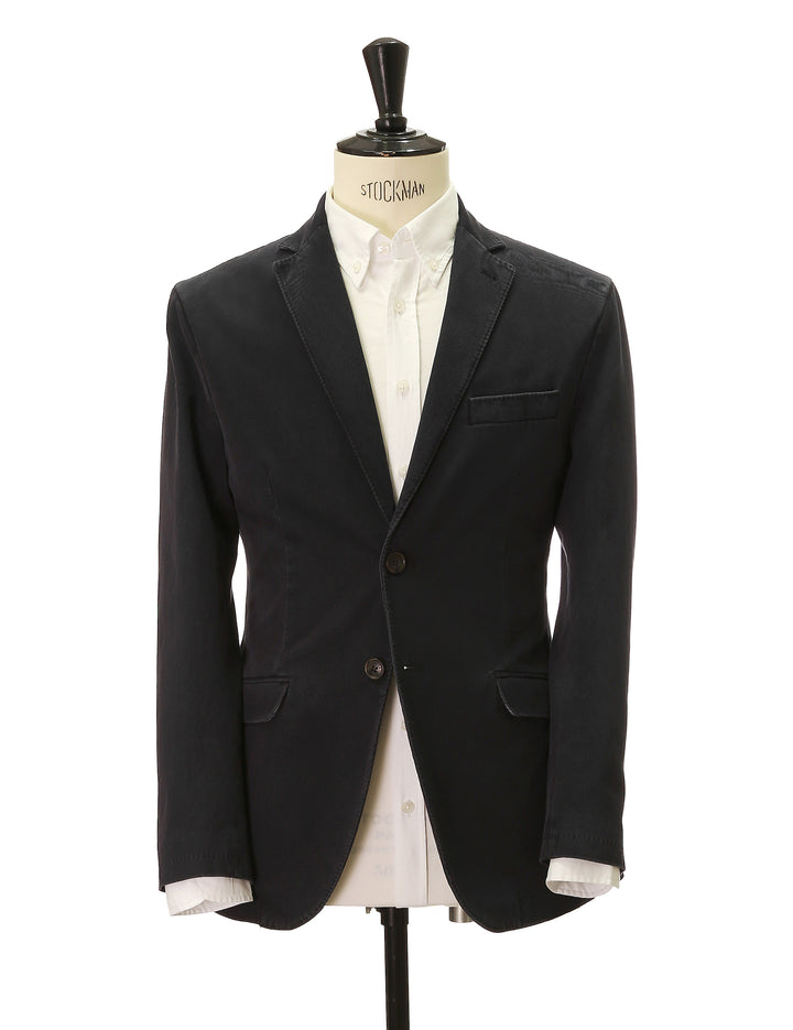 Chaqueta sarga lavada Azul